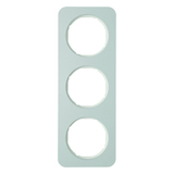 RAMKA POTRÓJNA ALUMINIUM/BIAŁY R.1 - HAGER - 10132174