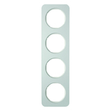 RAMKA POCZWÓRNA ALUMINIUM/BIAŁY R.1 - HAGER - 10142174