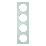 RAMKA POCZWÓRNA ALUMINIUM/BIAŁY R.3 - HAGER - 10142274