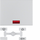KLAWISZ Z 5 DOŁĄCZONYMI SOCZEWKAMI ALUMINIUM K.5 - HAGER - 14157003