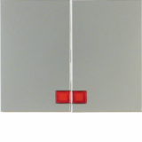 KLAWISZE Z CZERWONĄ SOCZEWKĄ STAL SZLACHETNA NIERDZEWNA K.5 - HAGER - 14377004
