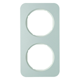 RAMKA PODWÓJNA ALUMINIUM/BIAŁY R.1 - HAGER - 10122174