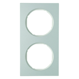 RAMKA PODWÓJNA ALUMINIUM/BIAŁY R.3 - HAGER - 10122274