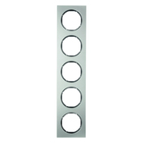 RAMKA PIĘCIOKROTNA STAL SZLACHETNA/CZARNY R.3 - HAGER - 10152204