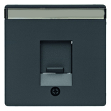 ELEMENT CENTRALNY Z ZASUWĄ CHRONIĄCĄ PRZED KURZEM ANTRACYT AKSAMIT Q.1/Q.3 - HAGER - 11706086
