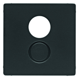 ELEMENT CENTRALNY DO GNIAZDA GŁOŚNIKOWEGO ANTRACYT AKSAMIT Q.1/Q.3 - HAGER - 11966086