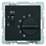 REGULATOR TEMPERATURY POMIESZCZENIA ZE STYKIEM ROZWIERNYM ANTRACYT AKSAMIT Q.1/Q.3  - HAGER - 20306086