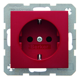 GNIAZDO SCHUKO CZERWONY POŁYSK B.KWADRAT/S.1/B.3/B.7 - HAGER - 41438912