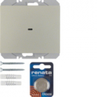 PRZYCISK RADIOWY POJEDYNCZY PŁASKI QUICKLINK STAL LAKIEROWANA K.5 KNX RF  - HAGER - 85655273