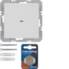 PRZYCISK RADIOWY POJEDYNCZY PŁASKI QUICKLINK BIAŁY Q.1/Q.3 KNX RF  - HAGER - 85655229