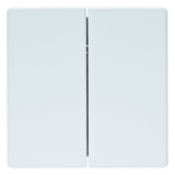 PRZYCISK PODWÓJNY QUICKLINK BIAŁY Q.1/Q.3 KNX RF  - HAGER - 85146129