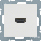 GNIAZDO HDMI Z PRZYŁĄCZEM 90° BIAŁY MAT S.1/B.3/B.7  - HAGER - 3315431909
