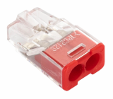 ZŁĄCZKA SAMOZACISKOWA BEZGWINTOWA 2,5MM2 DO DRUTÓW MINI 2 TORY TRANSPARENTNA PC2252-CL - SIMET - 89021000
