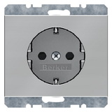 GNIAZDO SCHUKO STAL SZLACHETNA NIERDZEWNA K.5 - HAGER - 47157004