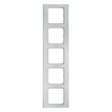 RAMKA PIĘCIOKROTNA ALUMINIOWA BIAŁY B.3 - HAGER - 10153904