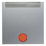 KLAWISZ Z 5 DOŁĄCZONYMI SOCZEWKAMI I POLEM OPISOWYM ALUMINIUM B.1/B.7 - HAGER - 16281404