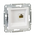 GNIAZDO KOMPUTEROWE POJEDYNCZE RJ45 KAT.5E UTP BIAŁY ASFORA - SCHNEIDER ELECTRIC - EPH4300721