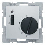REGULATOR TEMPERATURY POMIESZCZENIA 24V Z ZESTYKIEM ZWIERNYM ELEMENTEM CENTRALNYM I ŁĄCZNIKIEM ALU B.KWADRAT/B.3/B.7 - HAGER - 20311404