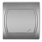 LOGO; Łącznik schodowy srebrny metalik - KARLIK - 7LWP-3