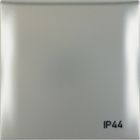RAMKA Z POKRYWĄ Z NADRUKIEM "IP44" CHROM MAT LAKIEROWANY INTEGRO FLOW - HAGER - 918282568