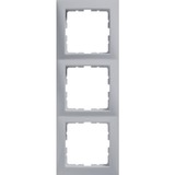 RAMKA POTRÓJNA ALUMINIUM MAT LAKIEROWANY B.KWADRAT - HAGER - 5310138994