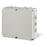 PUSZKA NATYNK 300X220X120MM Z DŁAWNICAMI IP55 SZARY SCABOX - SCAME - 685.009
