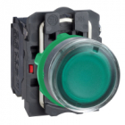 PRZYCISK PŁASKI ZIELONY LED 230-240V PLASTIKOWY - SCHNEIDER ELECTRIC - XB5AW33M5