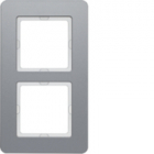 RAMKA PODWÓJNA, ALUMINIUM Q.7 . - HAGER - 10126074