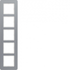 RAMKA PIĘCIOKROTNA, ALUMINIUM Q.7 . - HAGER - 10156074
