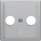 ELEMENT CENTRALNY DO GNIAZDA ANTENOWEGO 2- I 3-WYJŚCIOWEGO ALUMINIUM AKSAMIT LAKIEROWANY Q.1/Q.3 - HAGER - 12036084
