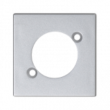 Płytka K45 do gniazd XLR (NEUTRIK); aluminium - KONTAKT SIMON - K122/8