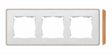 Ramka 3-krotna, Detail SELECT-drewno, BIAŁA / podstawa Drewno - KONTAKT SIMON - 8201630-270