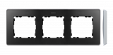 Ramka 3-krotna, Detail SELECT-metal, GRAFIT / podstawa Aluminium - KONTAKT SIMON - 8201630-240