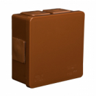 PUSZKA N/T 86X86X40MM IP55 DEKIEL KLIK-KLAK BRĄZ VP 002-02. - ELEKTROPLAST OPATÓWEK - 61.108