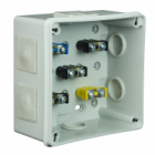 PUSZKA N/T 118X118X68 IP55 Z ZACISKAMI DEKIEL NA 4 WKRĘTY POPIEL VP 053-53. - ELEKTROPLAST OPATÓWEK - 61.168