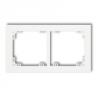 DECO Ramka podwójna biały mat 25DR-2 - KARLIK - 25DR-2