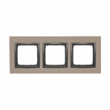 Ramka 3-krotna Nature-Beton, FUNDA MENTE, IP20/IP44* (*IP44-należy zastosować zestaw uszczelek DUN3) - KONTAKT SIMON - DRN3/93