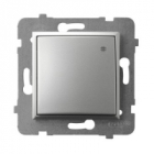 ŁĄCZNIK KRZYŻOWY ZACISKI AUTOMATYCZNE 10AX 250V IP20 SREBRNY ARIA - OSPEL - ŁP-4U/m/18