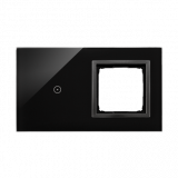 Panel dotykowy S54 Touch, 2 moduły, 1 pole dotykowe + 1 otwór na osprzęt S54, zastygła lawa - KONTAKT SIMON - DSTR210/73