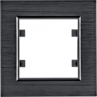 RAMKA POJEDYNCZA ALUMINIUM CZARNY LUMINA PASSION - HAGER - WL9013