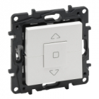 ŁĄCZNIK STEROWANIA ROLETAMI 3-POZYCYJNY ZACISKI AUTOMATYCZNE 6AX 250V BIAŁY NILOE STEP - LEGRAND - 863144