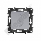 ŁĄCZNIK STEROWANIA ROLETAMI 3-POZYCYJNY 6AX ALUMINIUM NILOE STEP - LEGRAND - 863344