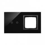 Panel dotykowy S54 Touch, 2 moduły, 2 pola dotykowe poziome + 1 otwór na osprzęt S54, zastygła lawa - KONTAKT SIMON - DSTR220/73