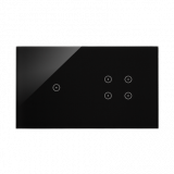 Panel dotykowy S54 Touch, 2 moduły, 1 pole dotykowe + 4 pola dotykowe, zastygła lawa - KONTAKT SIMON - DSTR214/73