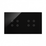 Panel dotykowy S54 Touch, 2 moduły, 4 pola dotykowe, + 4 pola dotykowe, zastygła lawa - KONTAKT SIMON - DSTR244/73