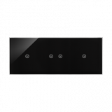 Panel dotykowy S54 Touch, 3 moduły, 1 pole dotykowe + 2 pola dotykowe poziome + 1 pole dotykowe, zastygła lawa - KONTAKT SIMON - DSTR3121/73