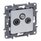 NILOE SELECTION - GNIAZDO TV-RD-SAT ZAKOŃCZENIOWE 10 DB ALUMINIUM - LEGRAND - 762165