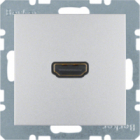 GNIAZDO HDMI ALU MAT B.1/B.7 - HAGER - 3315421404