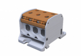 ZŁĄCZKA SZYNOWA GWINTOWA STB 50-3 AL/CU 87360 SIMBLOCK BRĄZOWY - SIMET - 81003015