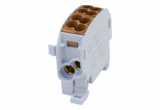 BLOK ROZDZIELCZY ODGAŁĘŹNY SCB 25-5X AL/CU 80110 SIMBLOCK BRĄZOWY - SIMET - 81501015
